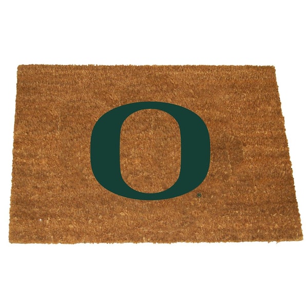 Oregon Brown 29.5 in. x 19.5 in. Coir Fiber Colored Logo Door Mat