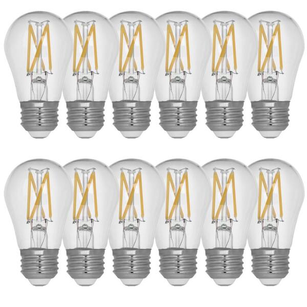 BPA1560/827/LED/2 Feit Electric Inc. Decorative Clear Glass Filament LED Dimmable 60W Equivalent Soft White Classic A15 Light Bulb 2700K Feit Electric Pack of 2 