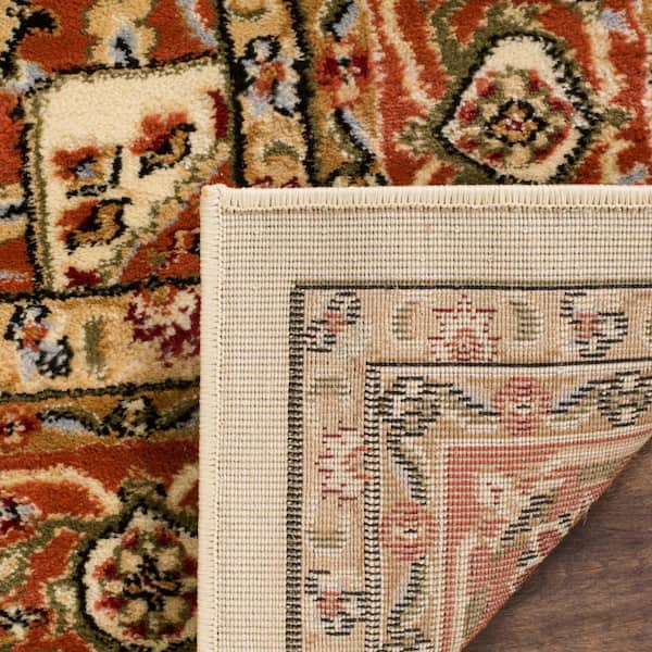 Details about   Lyndhurst collection Treasure Ivory Rust Area Rug 8' x 11' 