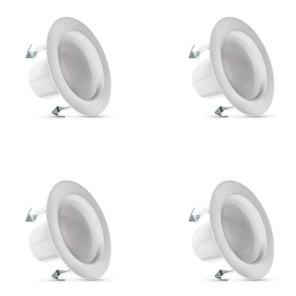 Feit Electric 4 in. Integrated LED White Retrofit Recessed Light