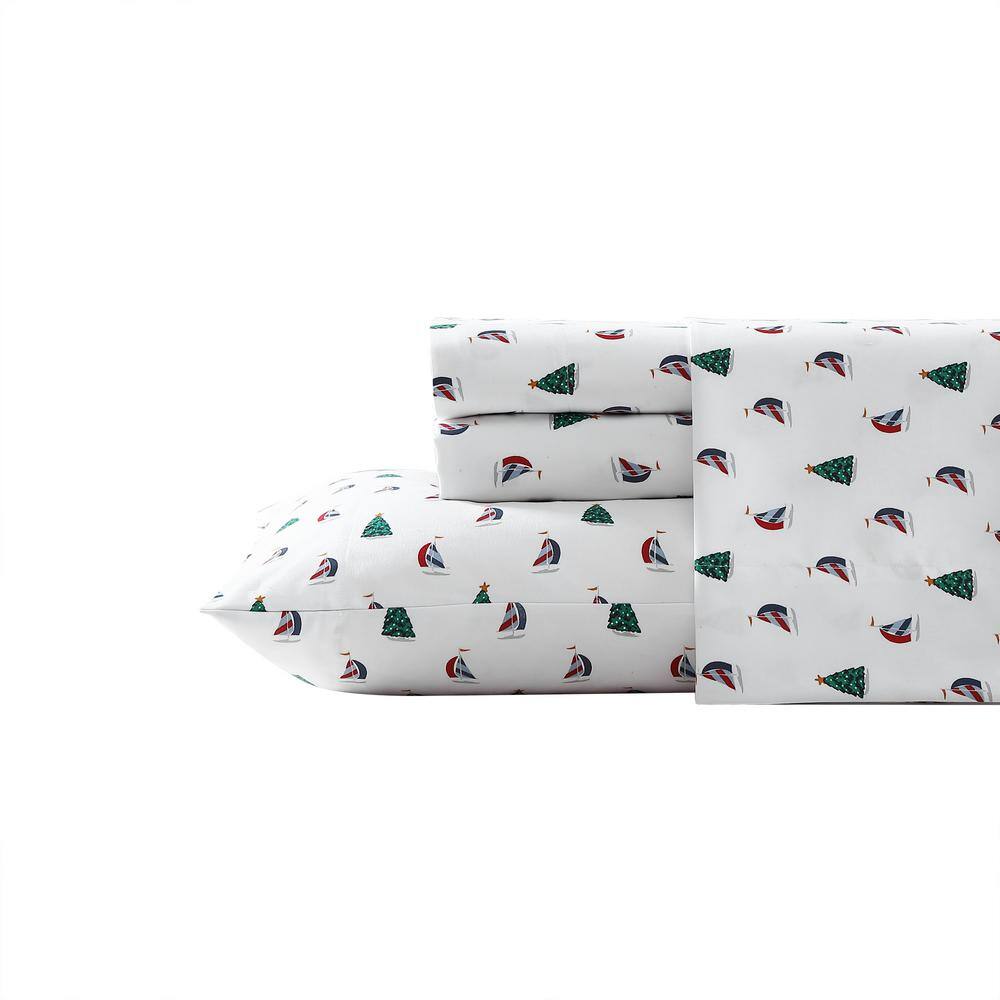 Snow White Twin Flannel Sheet Set with Graphic Detail