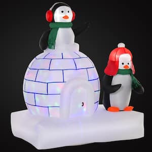 5 ft. x 4 ft. Pre-Lit LED Penguin Christmas Inflatable