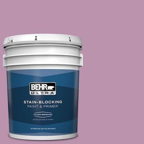 BEHR ULTRA 5 gal. #680D-5 Bed of Roses Extra Durable Satin Enamel Interior Paint & Primer