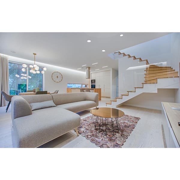 4 in. Integrated LED Recessed Retrofit Light Trim 5000K, (4-Pack)