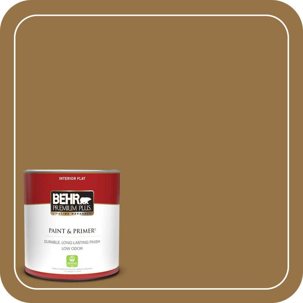 1 qt. #S300-7 Rococo Gold Flat Low Odor Interior Paint & Primer price history on PriceWatchPro