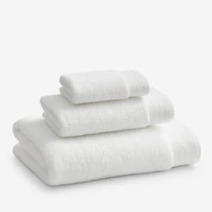 Company Cotton Plush Spa Solid White Cotton Single Bath Sheet