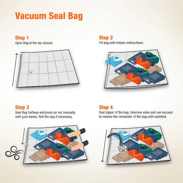 Premium Space Saving Vacuum Storage Bags - Medium: 17.75x23.625
