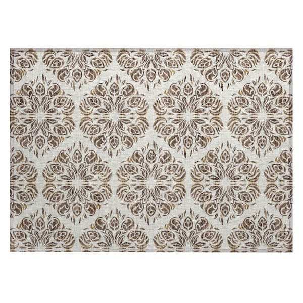 Chantille Machine Washable Indoor/Outdoor Abstract ACN2456 Fudge 2 ft. x 3 ft. Accent Rug