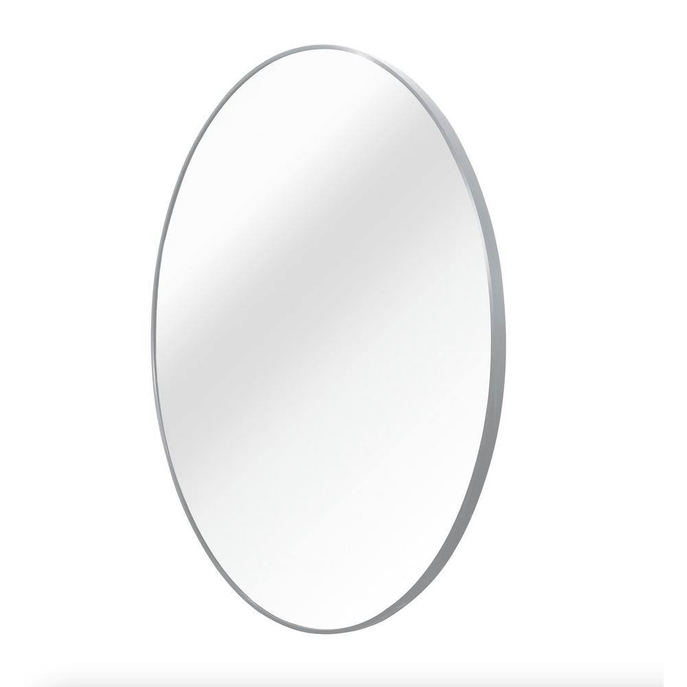 39 in. W x 39 in. H Large Round Metal Framed Wall Bathroom Vanity Mirror in