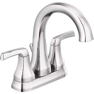 Portwood 4 in. Centerset 2-Handle Bathroom Faucet in Chrome