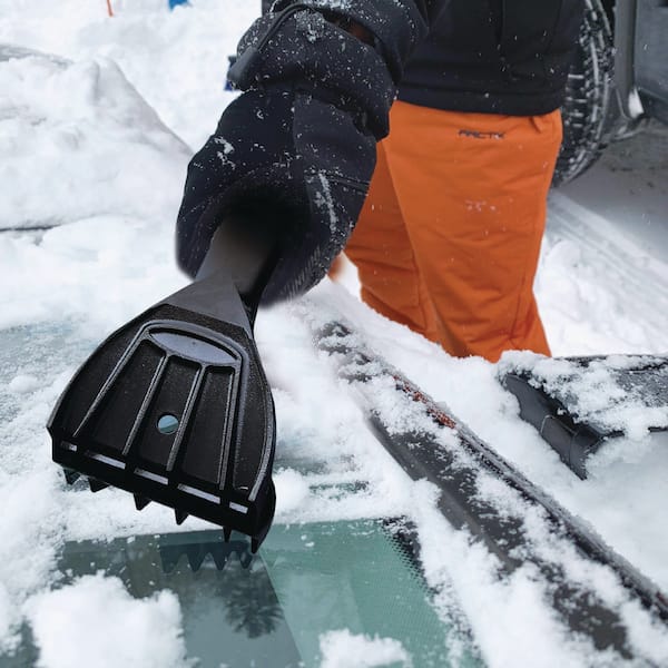 64 in. Extendable Silicone Snow Pusher and Ice Scraper Wide Snow