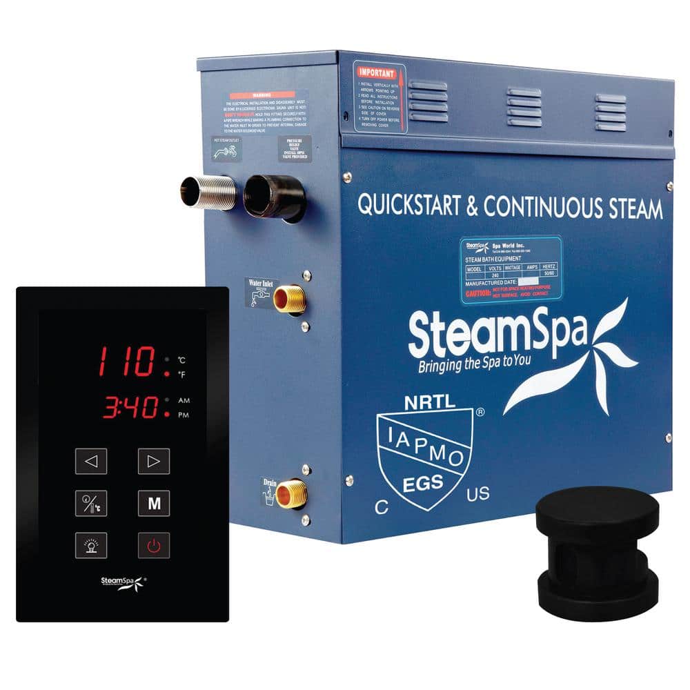Oasis Series 7.5kW Steam Bath Generator Package with Continuous Steam and Quick Start Technology in Matte Black price history on PriceWatchPro