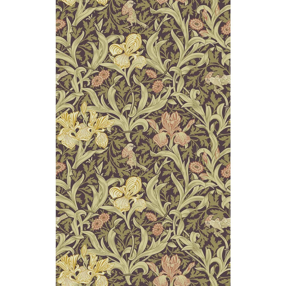 Iris Plum Purple Wild Gardens Wallpaper Sample price history on PriceWatchPro