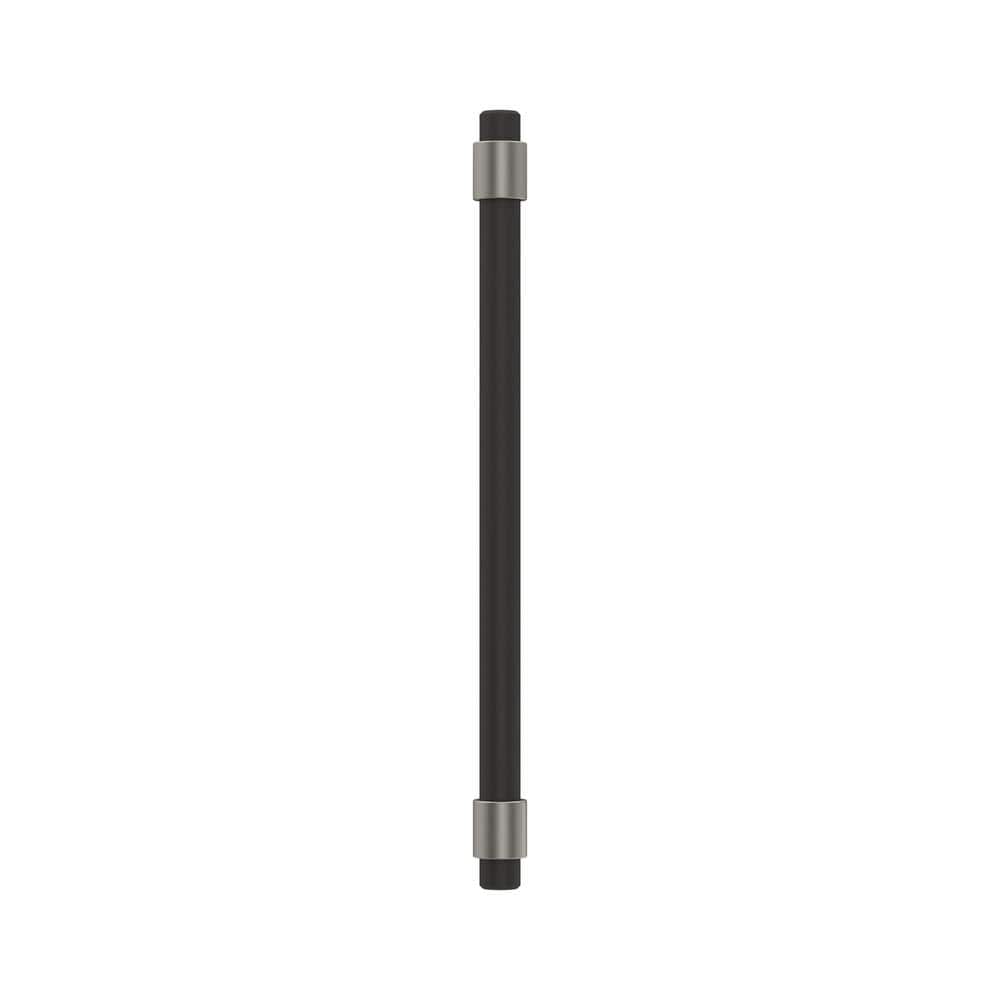Matte Black and Satin Nickel Modern Cabinet Bar Pull