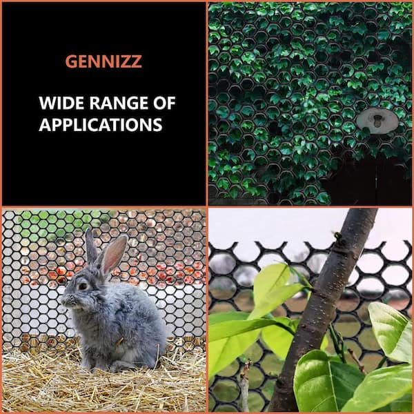 Angel Sar 15.7 in. x 50 ft. Plastic Wire Mesh Fence Roll, Versatile Plastic Fencing Barrier Netting for Garden Farm