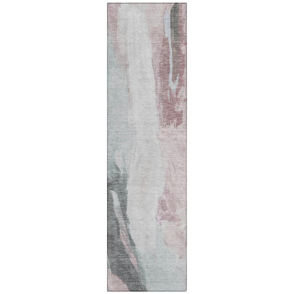 Chantille Machine Washable Indoor/Outdoor Abstract ACN1987 Blush 2 ft. 3 in. x 7 ft. 6 in. Runner Rug