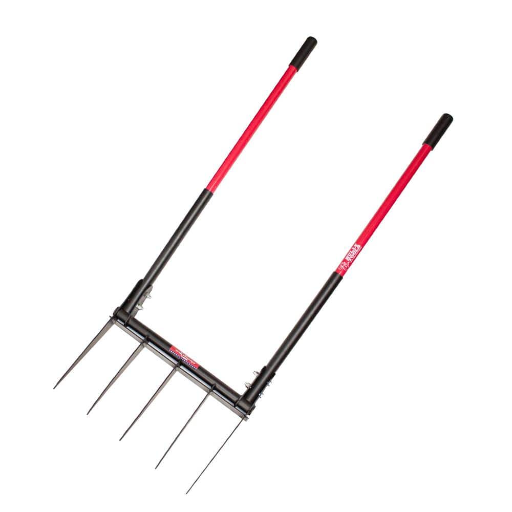 Bully Tools Broadfork with 42.5 in. Fiberglass Handles