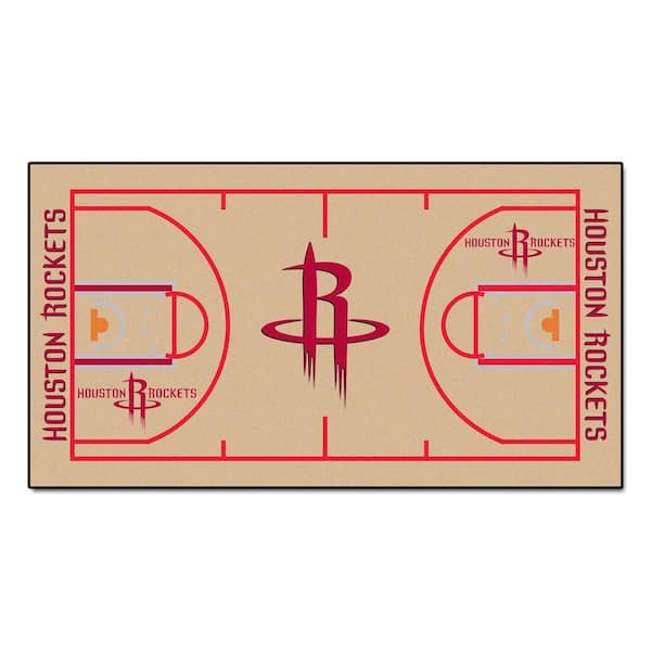 FANMATS Houston Rockets 2 ft. x 4 ft. NBA Court Runner Rug