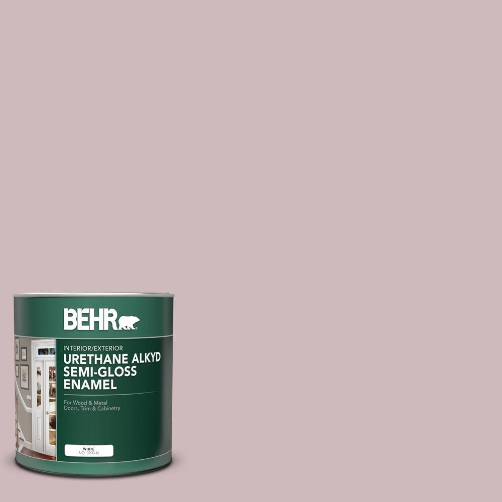 BEHR 1 qt. N1203 Mauve It SemiGloss Enamel Urethane Alkyd Interior