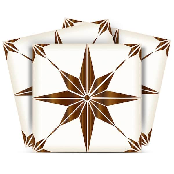 Golden Brown B67 12 in. x 12 in. Vinyl Peel and Stick Tile (24 Tiles, 24 sq.ft./Pack)