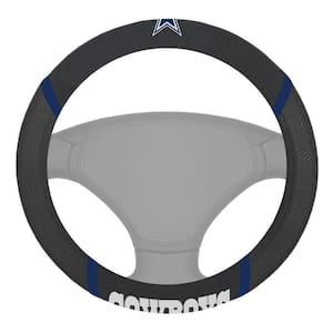 NFL - Dallas Cowboys Embroidered Steering Wheel Cover in Black - 15in. Diameter