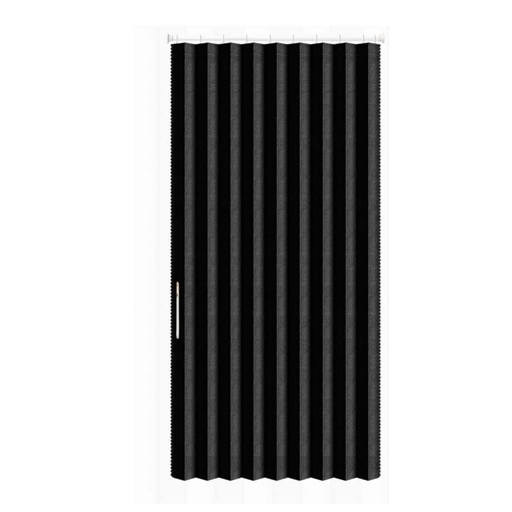 43 in. x 78 in. Black Blackout Invisible Magnetic Accordion Door，Interior Foldable Fabric Door Curtain for Bedroom price history on PriceWatchPro