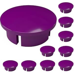 1 in. Furniture Grade PVC Internal Dome Cap in Purple (10-Pack)