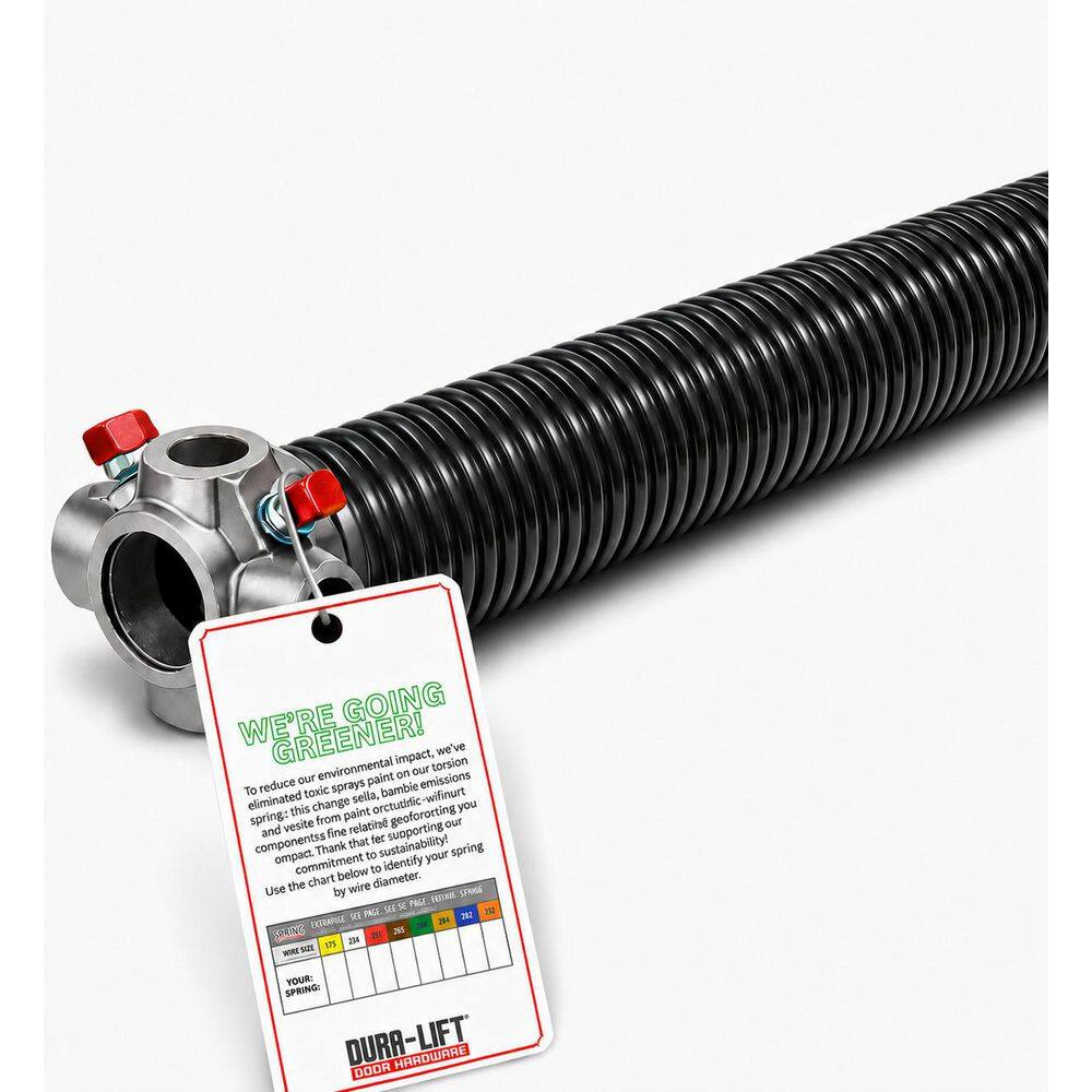 DURA-LIFT 0.250 in. Wire x 2 in. D x 39 in. L Torsion Spring in