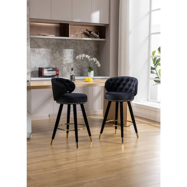 Cambridge velvet best sale counter stool