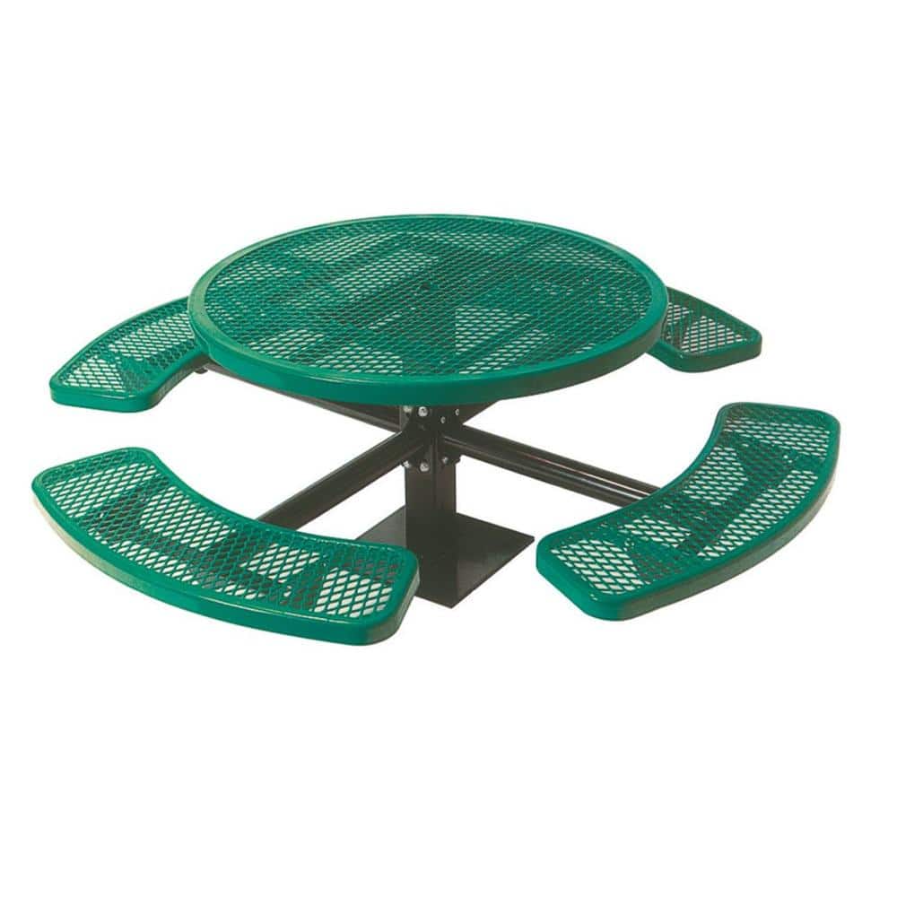 46 in. Diamond Green Commercial Park Round Table Surface Mount price history on PriceWatchPro