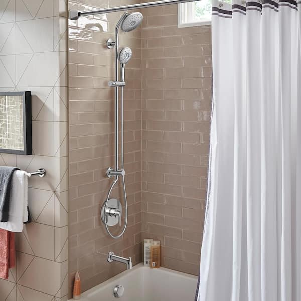 Spectra Versa 4-Spray Round 36 in. Shower System Kit with Hand Shower 1.8 GPM in Polished Chrome