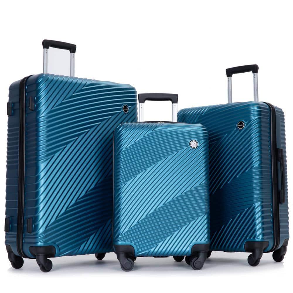 TravelPro 360 PC+ABS 3-Piece Luggage Set Lightweight Suitcase Spinner ...