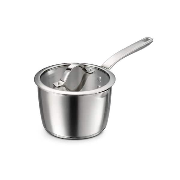 Tempo 2 qt. Tri-Ply Base Stainless Steel Covered Saucepan