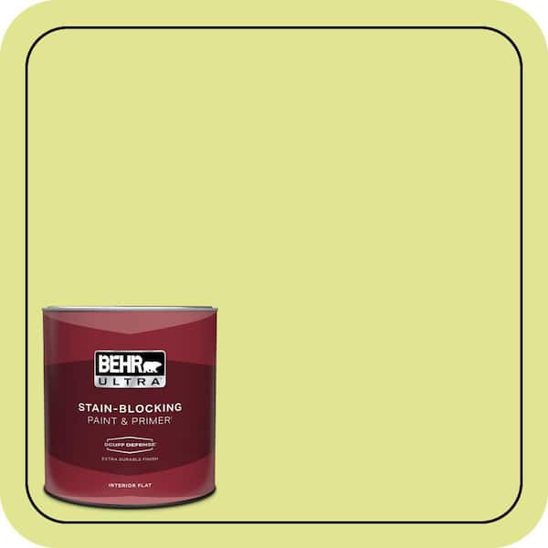 BEHR ULTRA 1 qt. #410A-3 Honeydew Extra Durable Flat Interior Paint & Primer
