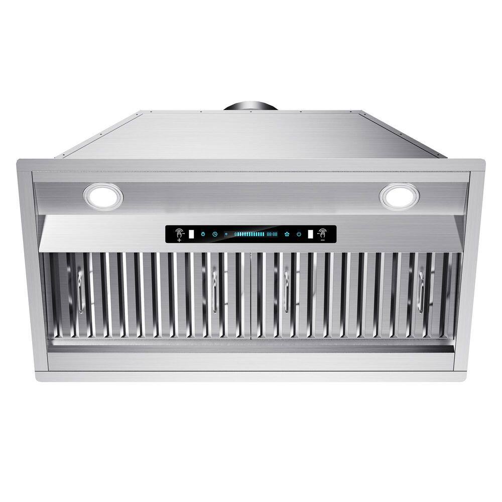 30 in. 600 CFM Convertible Insert Range Hood in Stainless Steel with LED, Gesture Control and 10-Yr Warranty
