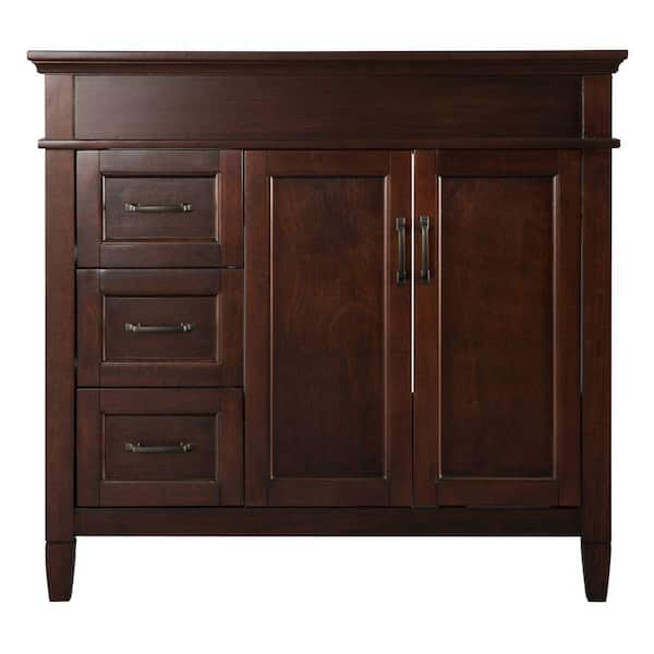 Home Decorators Collection Ashburn 36 in. W Bath Vanity Cabinet Only in Mahogany