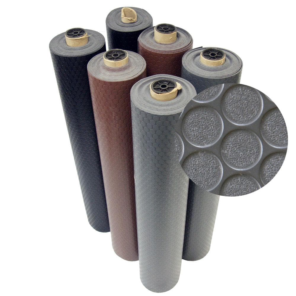 Coin Grip 4 ft. x 7 ft. Dark Grey Commercial Grade PVC Flooring price history on PriceWatchPro
