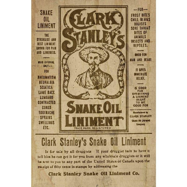 VENICE BEACH Collections Vintage Snake Oil Poster by Grotto Studios 1 Piece Unframed Graphic Print Abstract Poster Art Print 24 in. x 36 in.