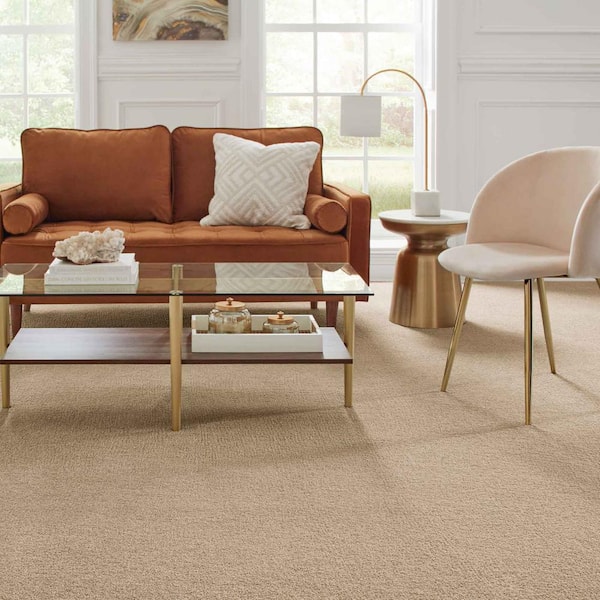 Gazelle II  - Shoe Peg - Beige 55 oz. Triexta Texture Installed Carpet