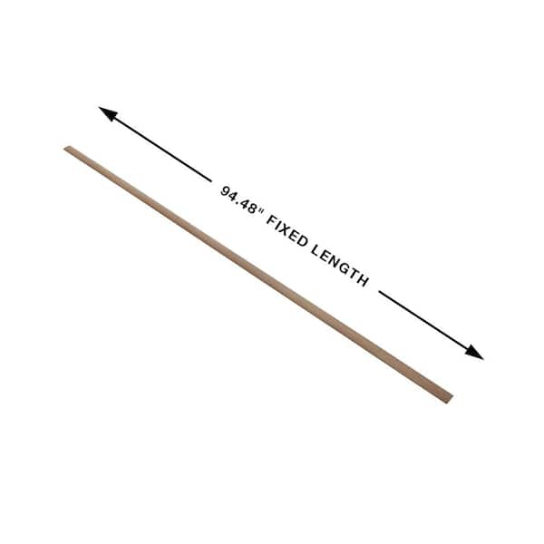 French Oak Fillmore 0.275 in. T x 1.85 in. W x 94.48 in. L Vinyl 3-in-1 Molding