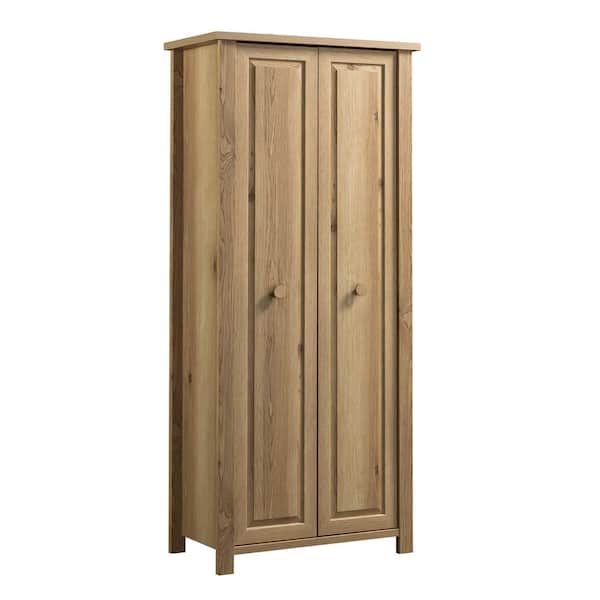 SAUDER Hillmont Farm Timber Oak 71.378 in. H Accent Storage Cabinet with 4-Shelves
