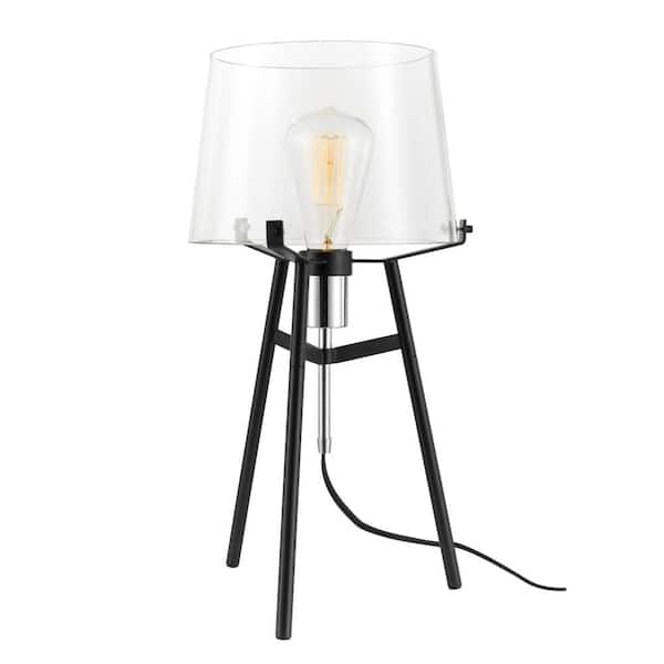 Table Lamp With Clear Glass Shade 54 Off Hcb Cat Table Lamp With Clear Glass Shade, Table Lamps With Clear Glass Shades