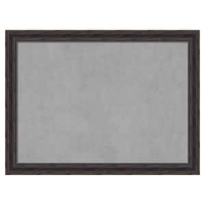 Rustic Pin.e Brown Narrow 31 in. x 23 in. Framed Magnetic Board