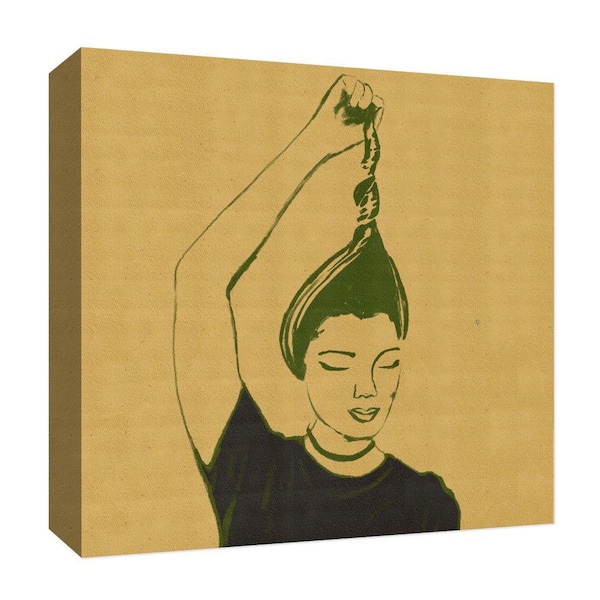 PTM Images ''Sepia Woman II'' Canvas Abstract Wall Art 15 in. x 15 in.