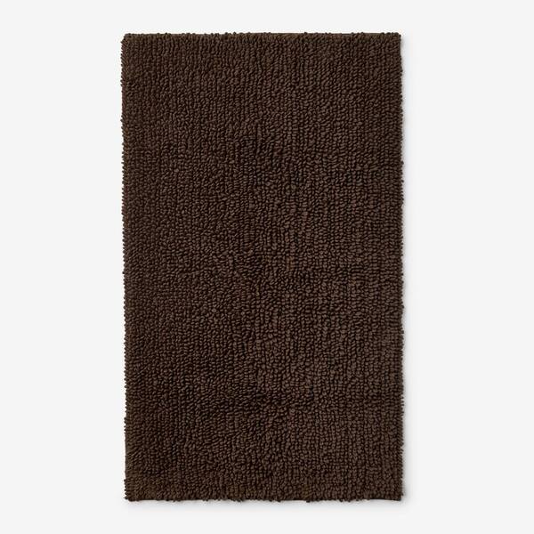 The Company Store Company Cotton Chunky Loop Espresso 21 in. x 34 in. Bath Rug