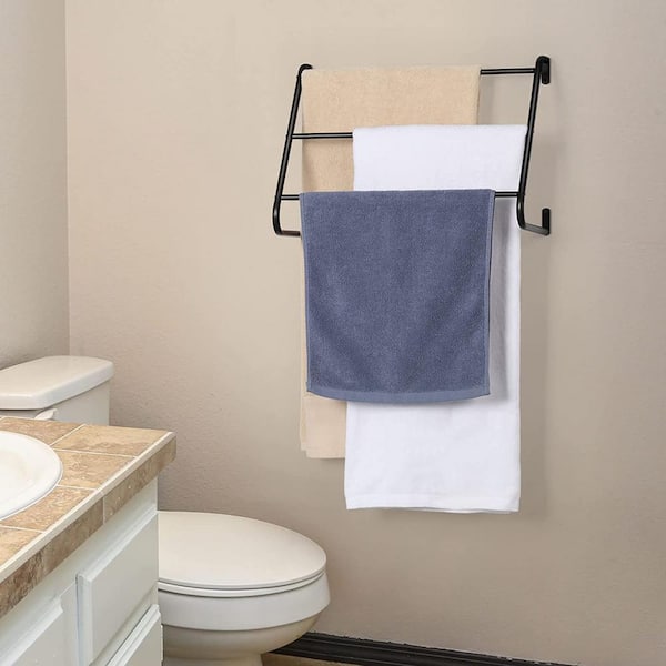 Wall Mount Shower Organizer Holder 2-Tier Bathroom Rack Storage Toilet Towel  Bar, 1 unit - Harris Teeter