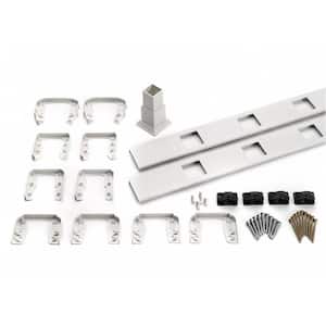 Transcend 67.5 in. Classic White Accessory Infill Kit for Square Composite Balusters-Horizontal