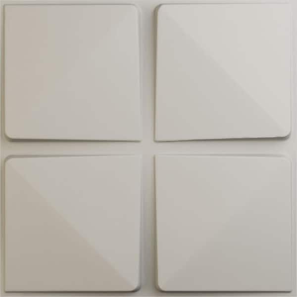Ekena Millwork 19-5/8"W x 19-5/8"H Edinburgh EnduraWall Decorative 3D Wall Panel, Satin Blossom White (Covers 2.67 Sq.Ft.)