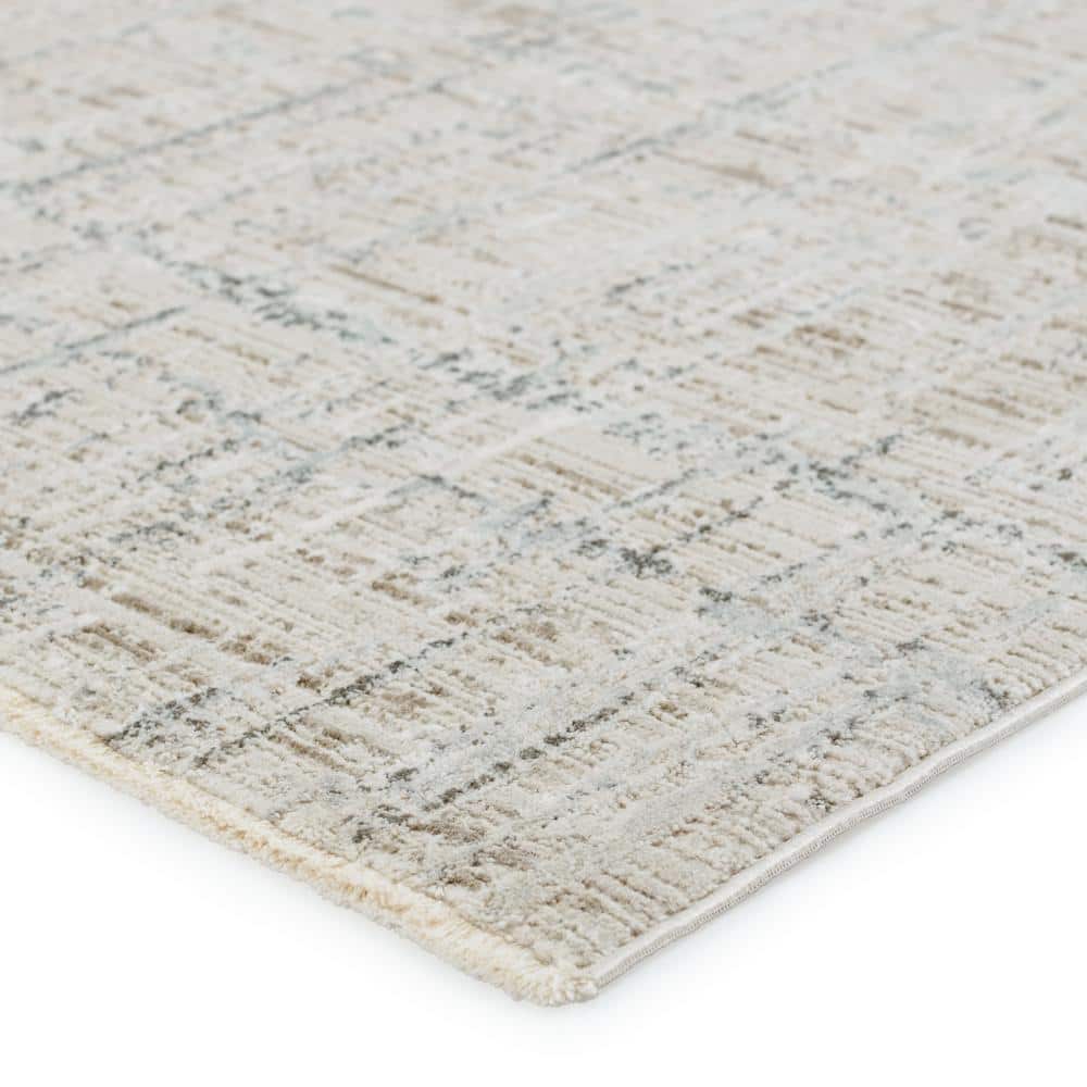 Sovis Vintage-Inspired Heathered 8'10" x 12'7" Gray & Taupe Rug