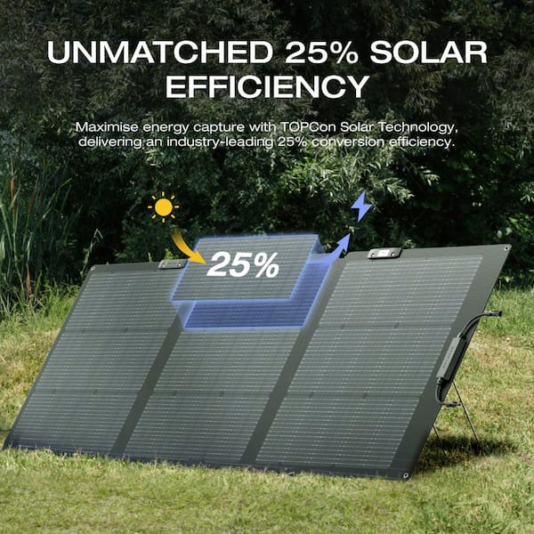 EcoFlow NextGen 160-Watt Portable Solar Panel with 21.3-Volt